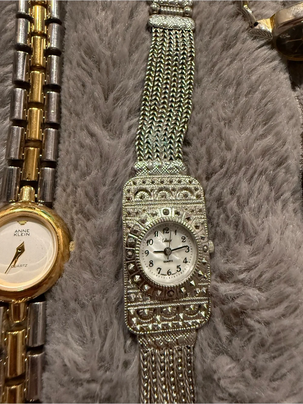 Mixed Women's Watch Lot - vintage Blue Strap & Gold/Silver Tones
